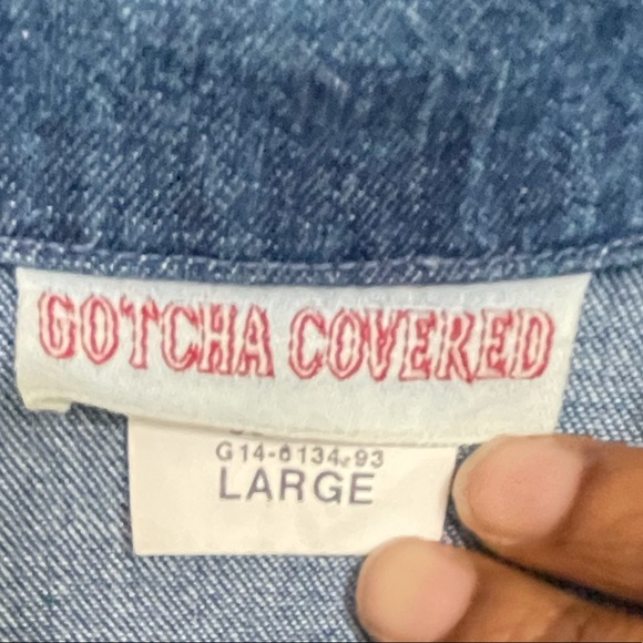 Blue Denim jacket W/ design - Picture 4 of 5